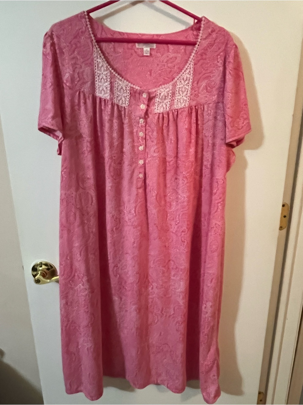 Secret treasure sleepwear 3X women’s Pink Short-Sleeve Nightgown